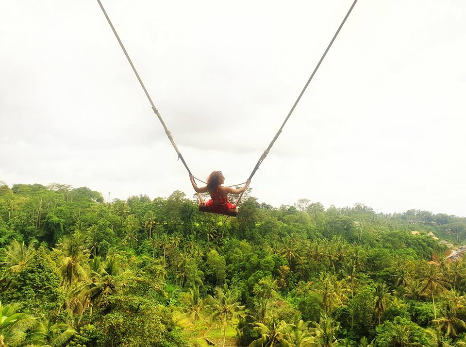 get new experienced at Bali jungle swing ubud